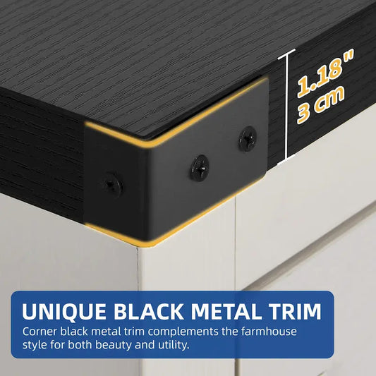 Moasis Rustic 6-drawer Chest Vertical Dresser Storage Tower