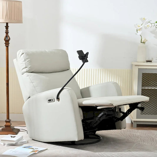 270Power Swivel Rocker Recliner Chair, Electric Glider Reclining Sofa with USB Ports,Power Swivel Glider