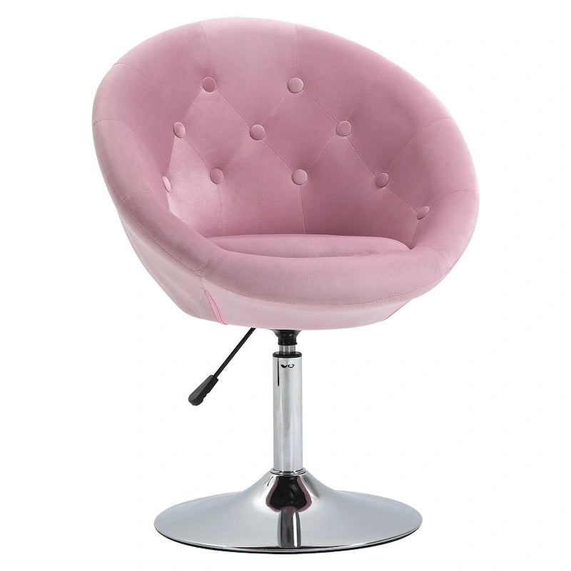 Pink Modern 26 Swivel Accent Chair