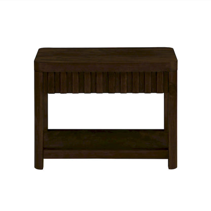 25 Rectangular Farmhouse End Table with Storage Shelf, Sofa Side Table with Solid Wood Legs for Living Room, Bedroom, Office