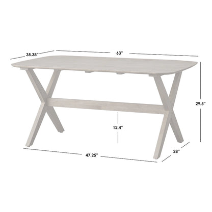 Lifestorey Baywood Solid Wood Dining Table