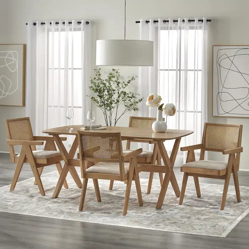 Lifestorey Baywood Solid Wood Dining Table