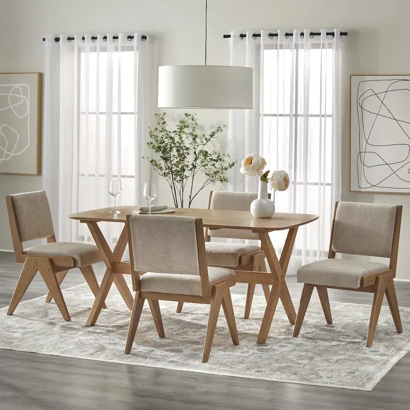 Lifestorey Baywood Solid Wood Dining Table