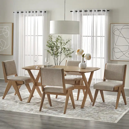 Lifestorey Baywood Solid Wood Dining Table