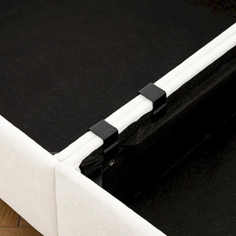 Oversized 7-Piece Chenille Upholstered L-Shaped Modular Sectional Sofa with Storage Seat, DIY Combination