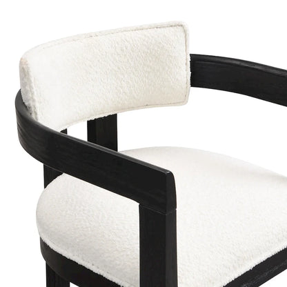 Netia 5-Piece Counter-Height Bar Set with Boucle Upholstered Chairs and Metal Table Base by Christopher Knight Home