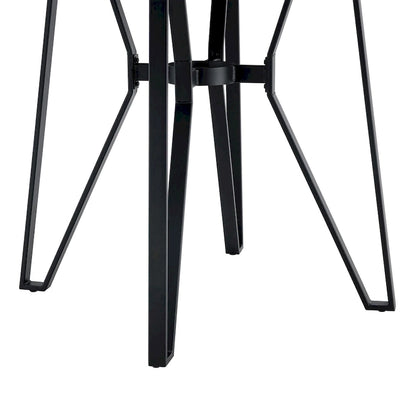 Netia 5-Piece Counter-Height Bar Set with Boucle Upholstered Chairs and Metal Table Base by Christopher Knight Home