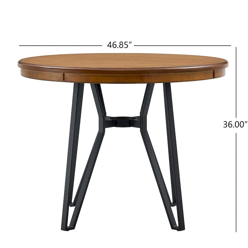 Netia 5-Piece Counter-Height Bar Set with Boucle Upholstered Chairs and Metal Table Base by Christopher Knight Home