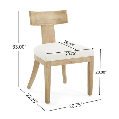 Fescue Fabric and Rubberwood 5 Piece Dining Set by Christopher Knight Home