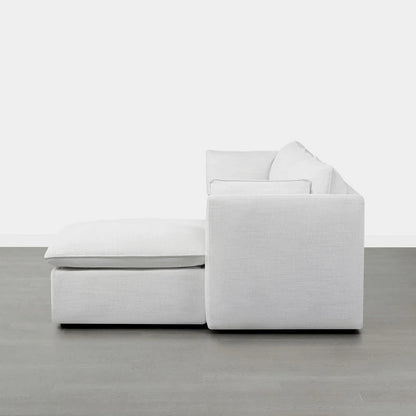 Cypress L-shape Sectional Couches Modular Sofa with Ottoman