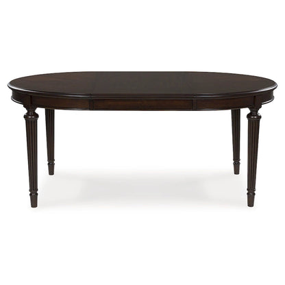 Signature Design by Ashley Lavinton Brown Dining Extension Table - 47.75 W x 72 D x 30.25 H