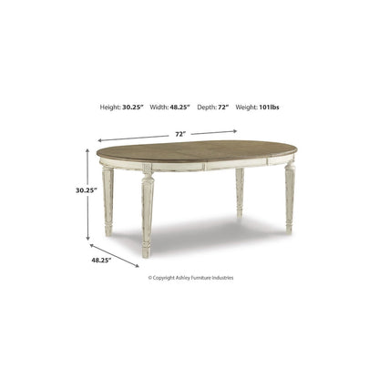Signature Design by Ashley Realyn White/Brown 9-Piece Dining Package