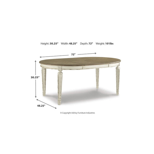 Signature Design by Ashley Realyn White/Brown 9-Piece Dining Package