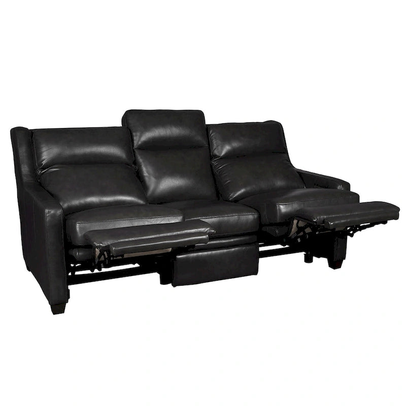 Genuine Leather Recliner Sofa 78 Triple-Motor Power Zero-Wall Reclining 3-Seat Sofa with USB&USB-C Port