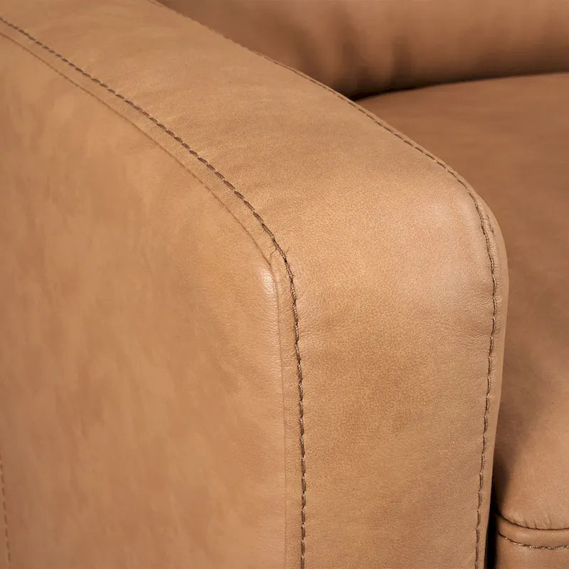 Genuine Leather Recliner Sofa 78 Triple-Motor Power Zero-Wall Reclining 3-Seat Sofa with USB&USB-C Port