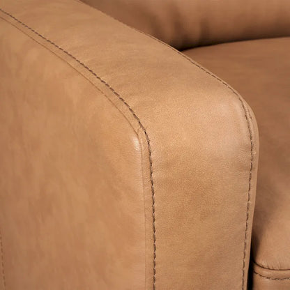 Genuine Leather Recliner Sofa 78 Triple-Motor Power Zero-Wall Reclining 3-Seat Sofa with USB&USB-C Port