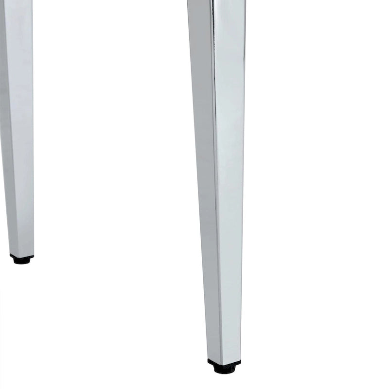 Dining Chairs Set of 4,Modern Kitchen & Dining Room Chairs,Faux Leather Cushion Seat Metal Legs