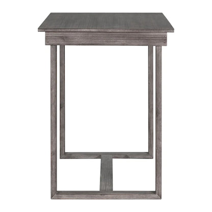 5 Pcs Counter Height Dining Table Set, Solid Wood Kitchen Dining Table Set with Rectangular Dining Table and 4 Dining Chairs