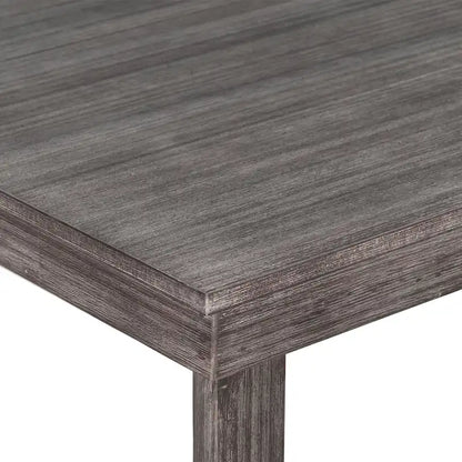 5 Pcs Counter Height Dining Table Set, Solid Wood Kitchen Dining Table Set with Rectangular Dining Table and 4 Dining Chairs