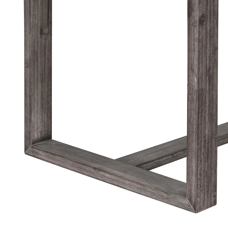 5 Pcs Counter Height Dining Table Set, Solid Wood Kitchen Dining Table Set with Rectangular Dining Table and 4 Dining Chairs