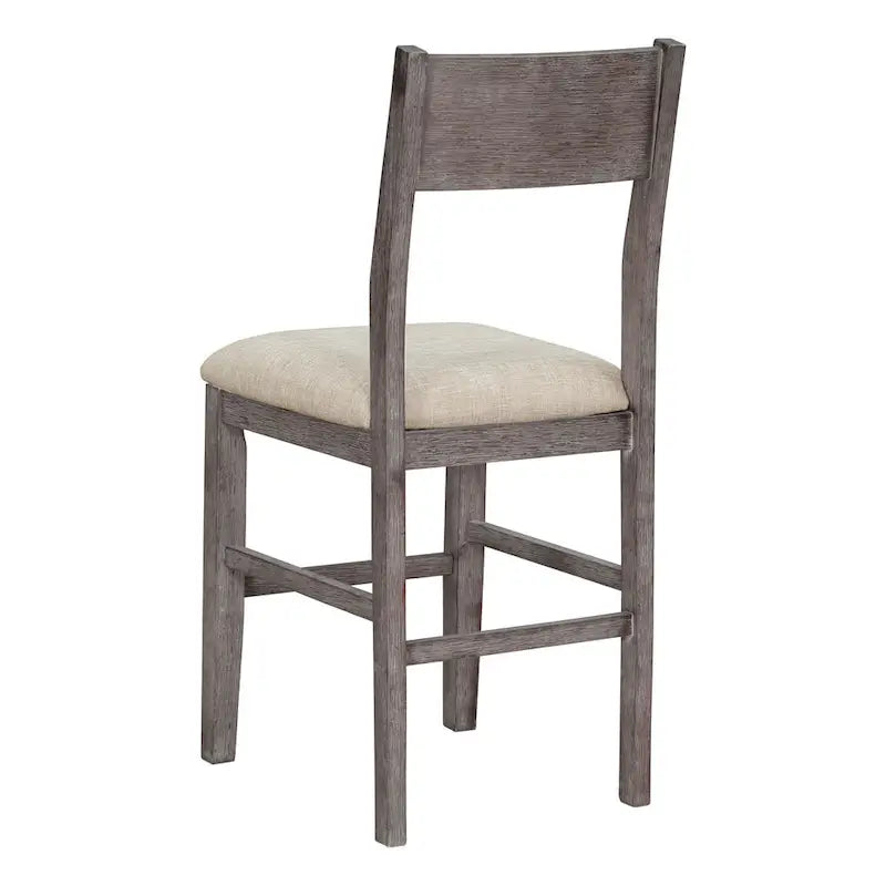 5 Pcs Counter Height Dining Table Set, Solid Wood Kitchen Dining Table Set with Rectangular Dining Table and 4 Dining Chairs