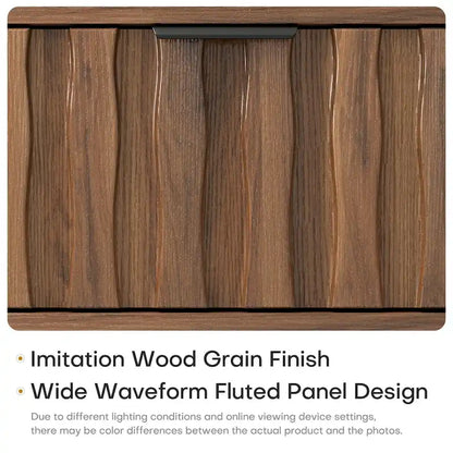 2-Drawer Mid-Century Modern Rectangular Coffee Table with Storage - 47.24L x 23.62W x 17.72H