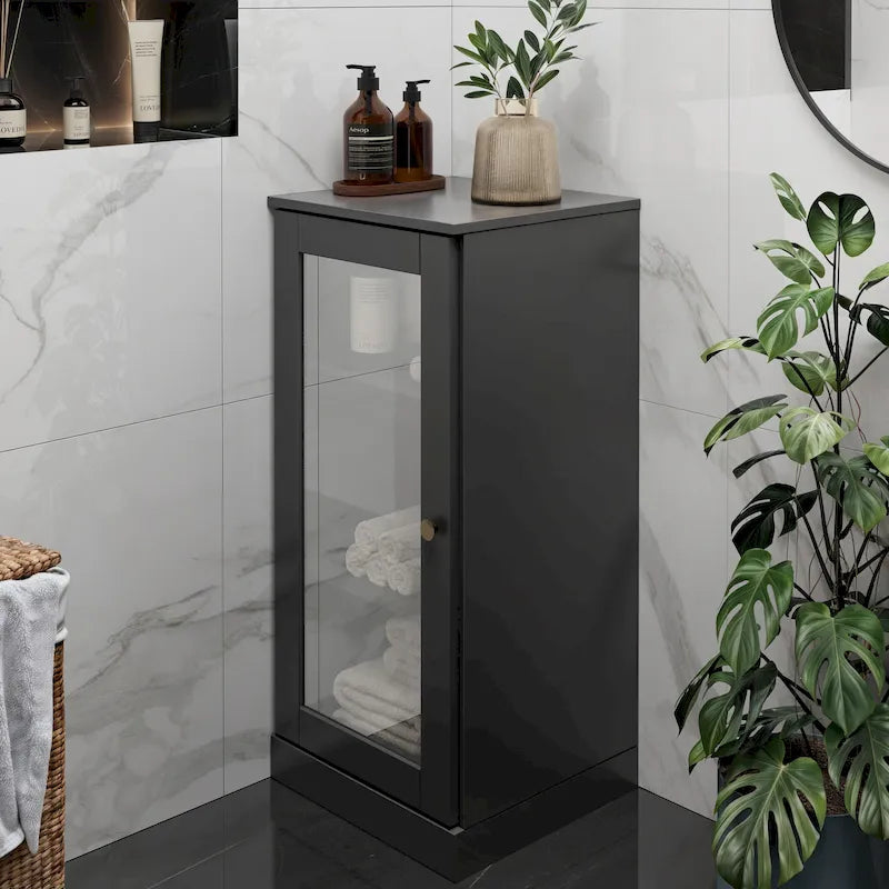 100% Solid Wood 16.5 Bathroom Cabinet with Optional Doors by Palace Imports