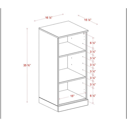 100% Solid Wood 16.5 Bathroom Cabinet with Optional Doors by Palace Imports
