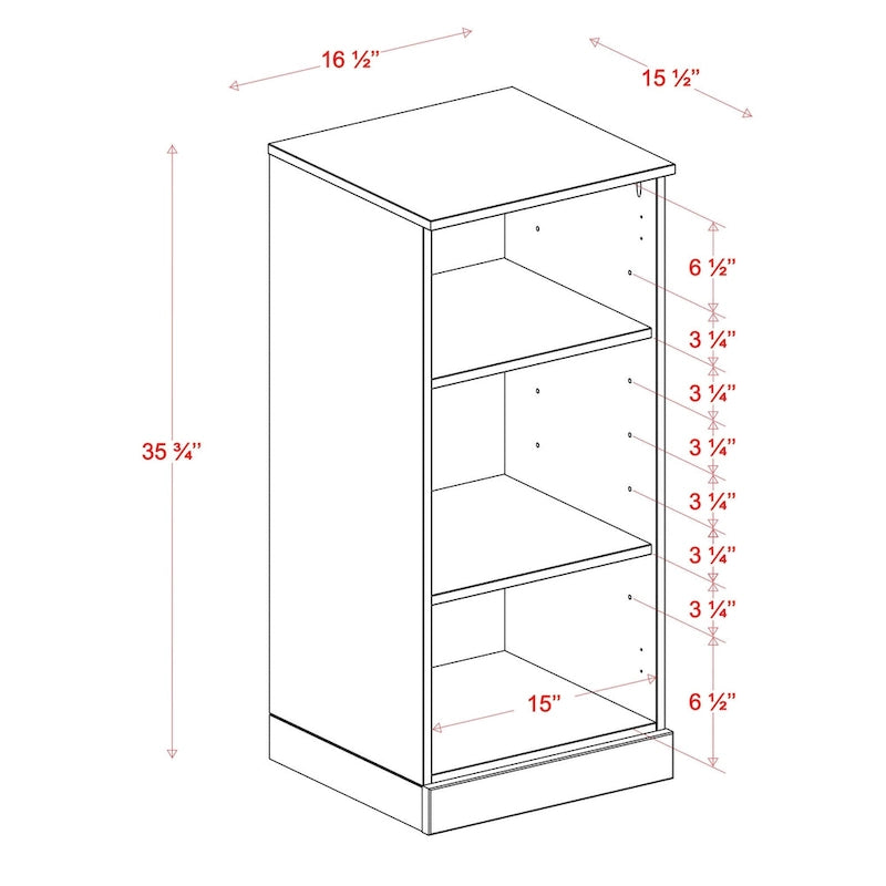 100% Solid Wood 16.5 Bathroom Cabinet with Optional Doors by Palace Imports