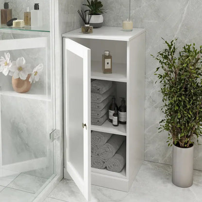100% Solid Wood 16.5 Bathroom Cabinet with Optional Doors by Palace Imports
