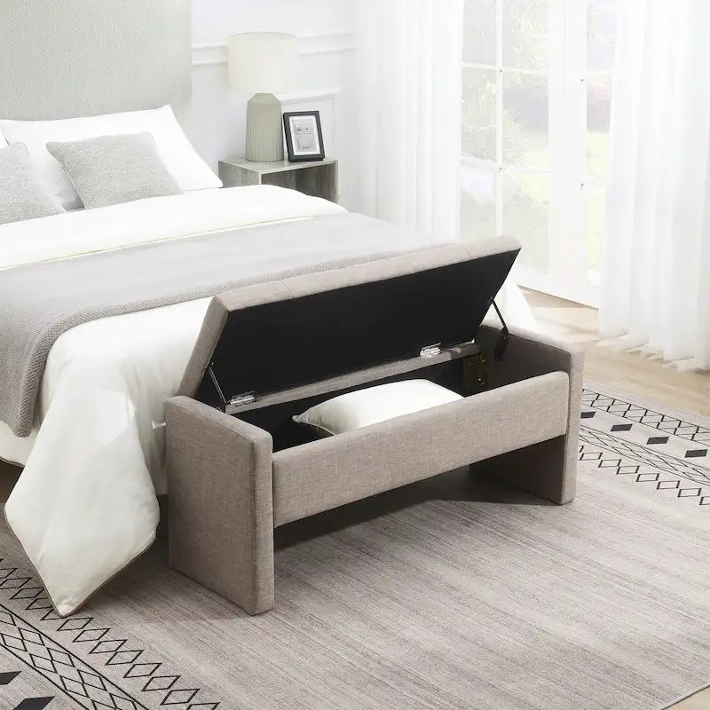 GDFStudio- Alice Foam Bed End Bench with Storage