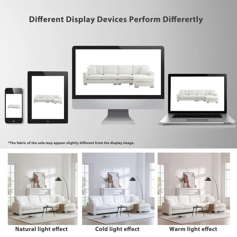 119 Spacious L-Shaped 5-Seater Sectional Sofa with Chaise Lounge and 2 Decorative Pillows for Living Room