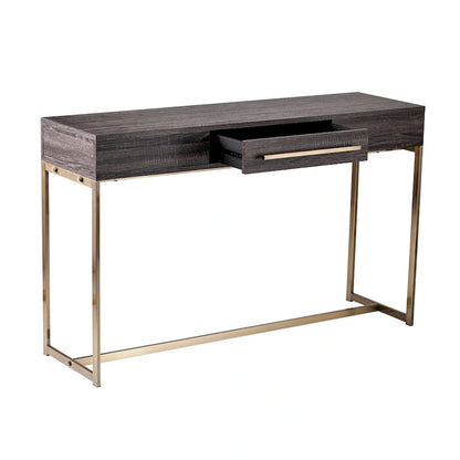 SEI Furniture Akela Transitional Wood Console Table with Storage