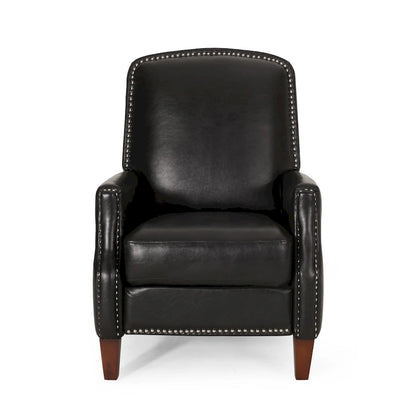 Cavanaugh Upholstered Pushback Recliner with Nailhead Trim by Christopher Knight Home