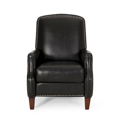 Cavanaugh Upholstered Pushback Recliner with Nailhead Trim by Christopher Knight Home