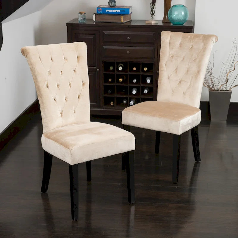 Venetian Tufted Dining Chairs (Set of 2) by Christopher Knight Home