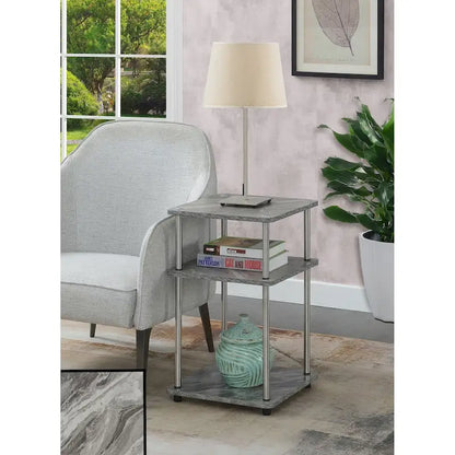 Convenience Concepts Designs2Go No Tools 3 Tier End Table