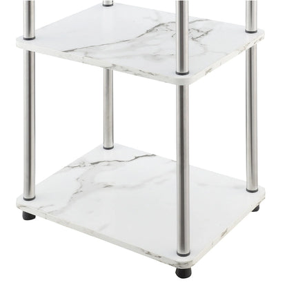 Convenience Concepts Designs2Go No Tools 3 Tier End Table