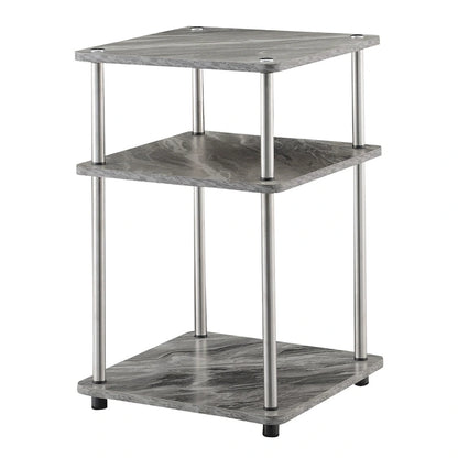 Convenience Concepts Designs2Go No Tools 3 Tier End Table
