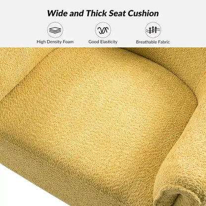 Jeffrey Transitional Comfortable Upholstered Swivel Chair Set of 2 by HULALA HOME