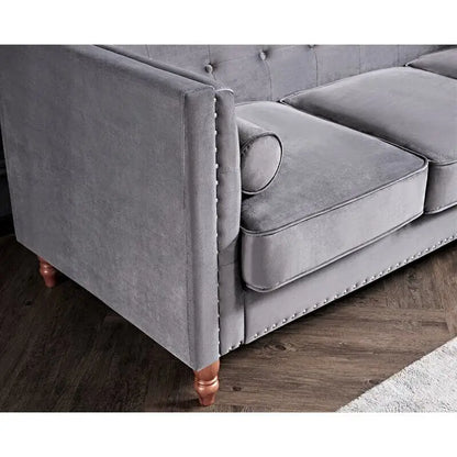 Kittleson 83 Velvet Square Arm Sofa