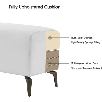 MCombo Waiting Room Chairs for Entryway and Store, Faux Leather W704