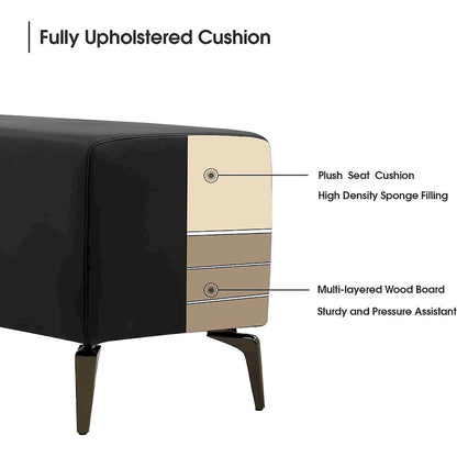 MCombo Waiting Room Chairs for Entryway and Store, Faux Leather W704