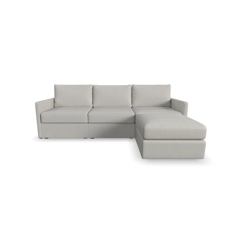 Flex 99 Upholstered Modular Sofa with Bumper Ottoman - 101 x 35 x 37