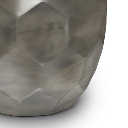 WYNDENHALL Cristy Industrial 16 inch Wide Metal Accent Side Table, Fully Assembled - 16 W x 16 D x 19.5 H