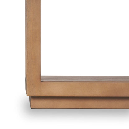 Bela Medium Brown Solid Wood Arched Console Table (54)