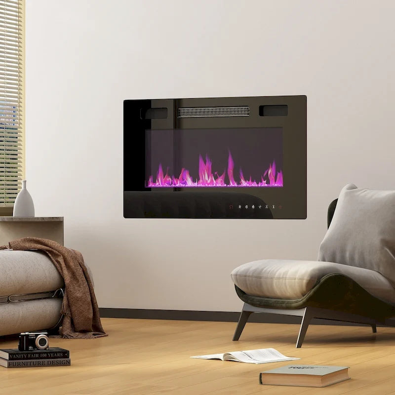 Entertainment Center with Fireplace Option:2 Flame Modes1500W 68.9W