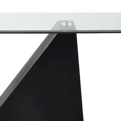 Noele Modern Black 48-inch Glasstop Console Table by Furniture of America