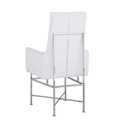 Somette Contemporary Arm Chair with Steel Frame, Set of 2