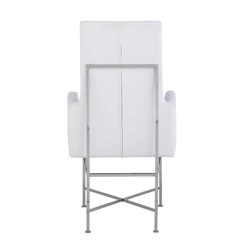 Somette Contemporary Arm Chair with Steel Frame, Set of 2